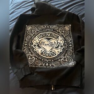 Bouncing Souls zip up hoodie in men’s small